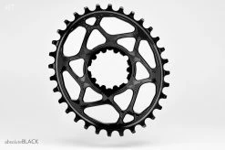 Absolute Black Sram Oval Spiderless 6mm Offset 32 Zähne Black Kettenblatt