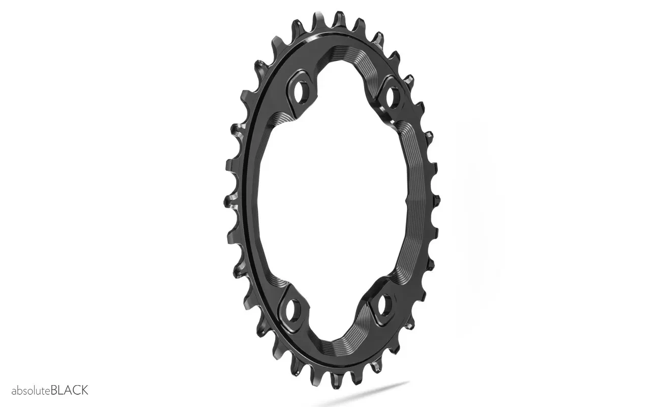 Absolute Black Oval Shimano XT M8000/SLX M7000 32 Zähne Black Kettenblatt/HG 12 Fach Kette – Bild 2