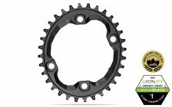 Absolute Black Oval Shimano XT M8000/SLX M7000 30 Zähne Black Kettenblatt/HG 12 Fach Kette