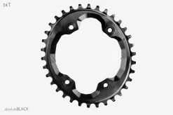 Absolute Black Oval Shimano XTR M9000/9020 34 Zähne Black Kettenblatt