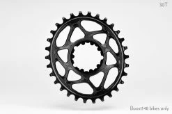 Absolute Black Sram Oval Boost 3mm Offset Spiederless 30 Zähne Black Kettenblatt