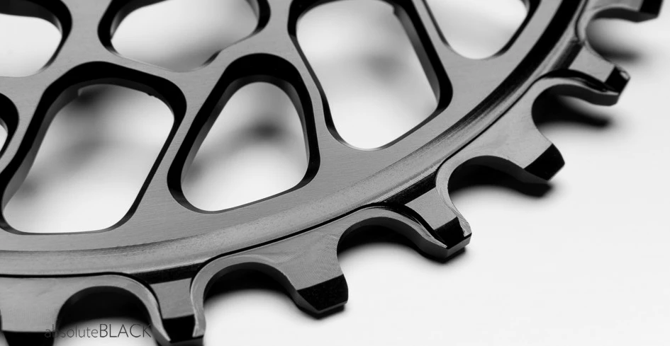 Absolute Black Sram Spiderless BB30 0mm Offset 34 Zähne Black Kettenblatt – Bild 2