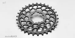 Absolute Black Sram Spiderless BB30 0mm Offset 30 Zähne Black Kettenblatt