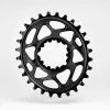 Absolute Black Sram Oval Spiderless 6mm Offset 28 Zähne Black Kettenblatt