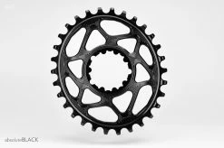 Absolute Black Sram Oval Spiderless 6mm Offset 30 Zähne Black Kettenblatt