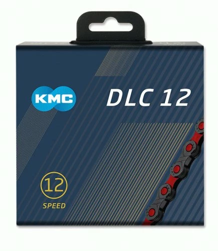 KMC DLC12 Schwarz/rot Kette – Bild 2