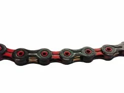 KMC DLC10 Schwarz/rot Kette