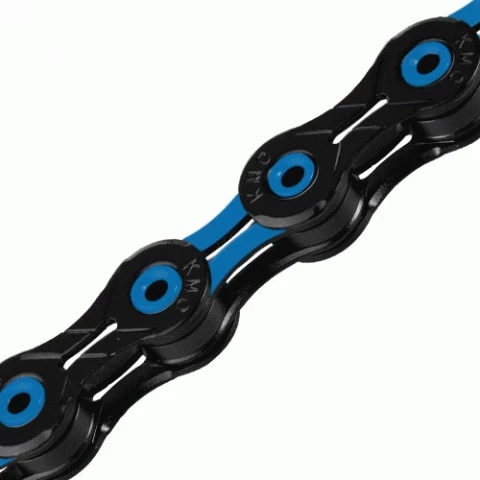 KMC DLC10 Schwarz/blau Kette