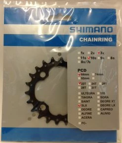 Shimano SLX FC-M672 22 Zähne 3x10 Kettenblatt