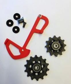 Sram X01 Eagle Red 1x12 Schaltwerkrädchen/Inneres Leitblech-Set