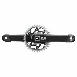 SRAM XX SL Eagle™ T-Type DUB™ Wide 55mm Chainline Black, 168mm Q-Faktor, Länge 175mm Kurbel