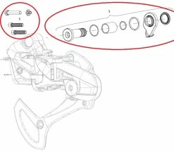 Sram X01 Eagle AXS Rear Derailleur Bolt And Screw Kit