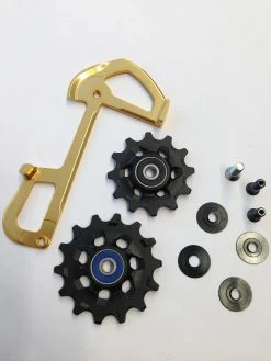 Sram XX1 Eagle Gold Schaltwerkrädchen/Inneres Leitblech-Set
